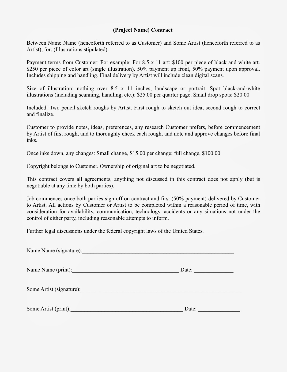 how to write a contract how to write a contract