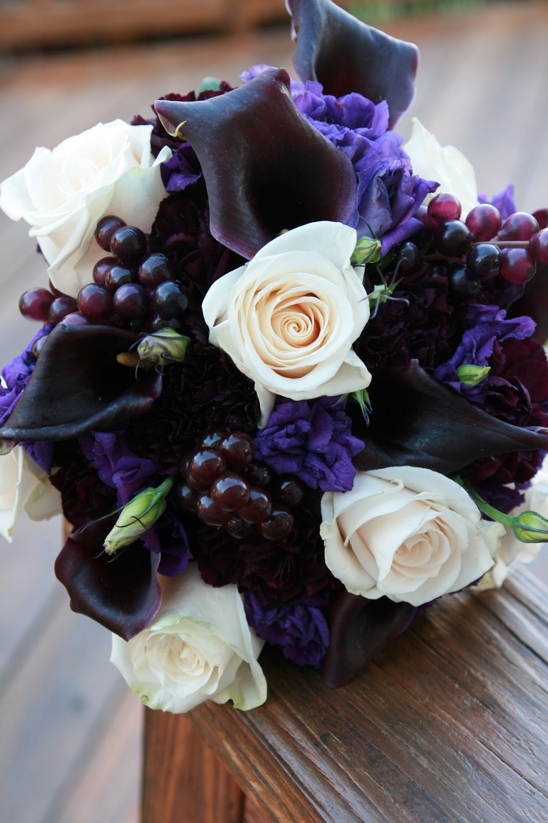 A November Purple Wedding Studio in Bloom