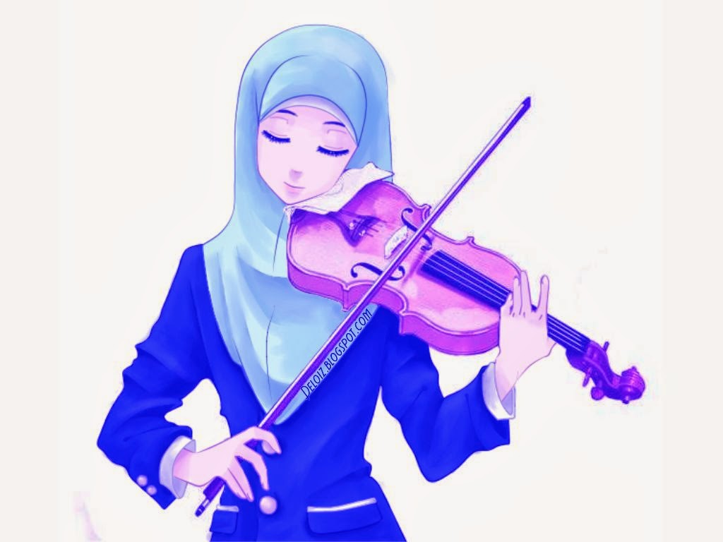 Wallpaper Kartun Muslimah Cantik Deloiz Wallpaper