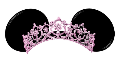 Silueta de la cabeza de Minnie con tiaras. Silueta de la cabeza de Minnie con tiaras.