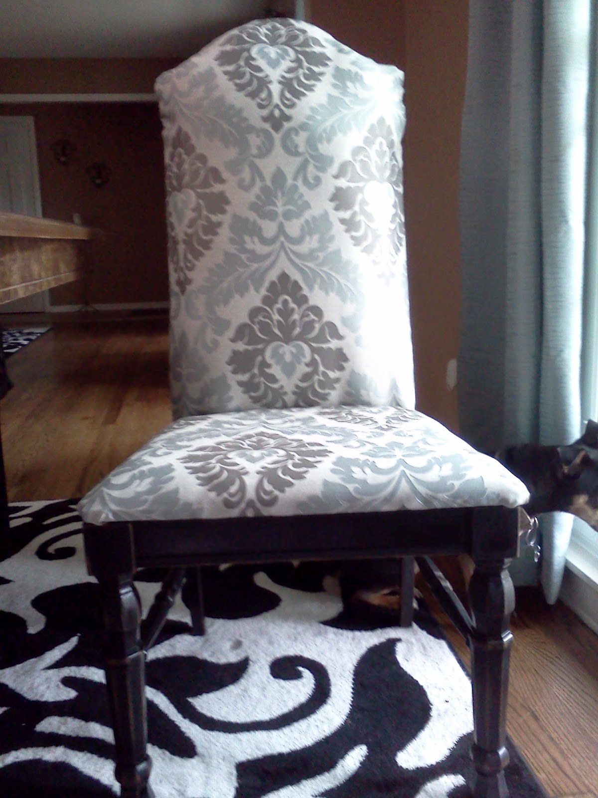 Proverbs 31 Mom How to Turn a Cane Backed Chair into a Parsons Chair