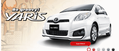 Pilihan Warna Toyota All New Yaris 2014