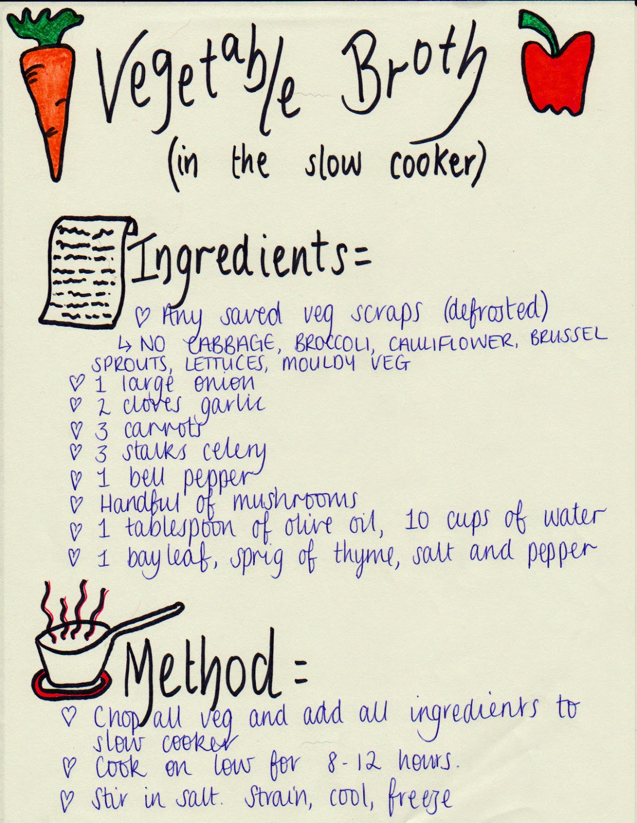 The staple ingredient of these soups is vegetable broth and I thought I