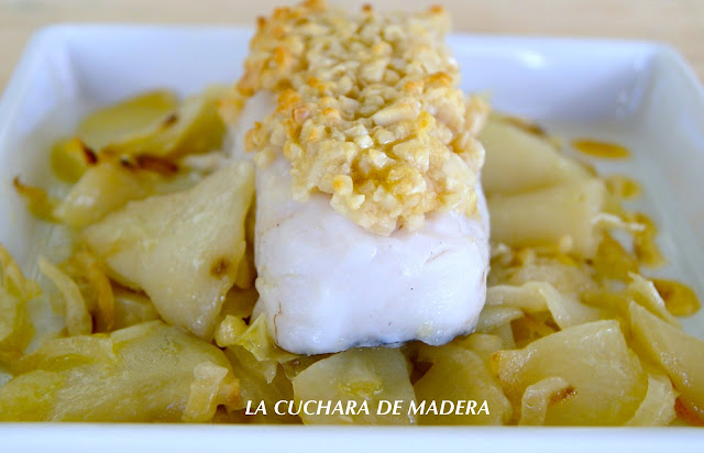 Merluza Al Horno Con Almendras
