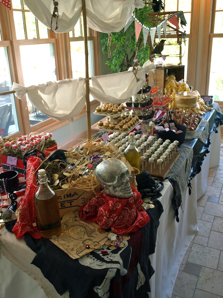a. party style pirate ship dessert table a. party style pirate ship dessert table
