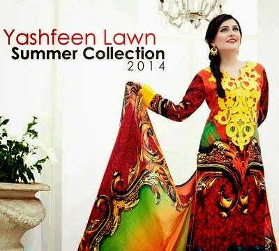 Yashfeen Lawn Dress Collection by Ayeza Khan