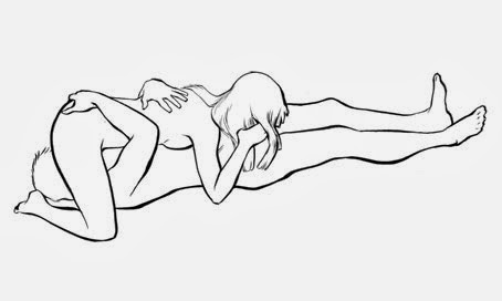 nude hot henti babes sex position with no pressure on hips