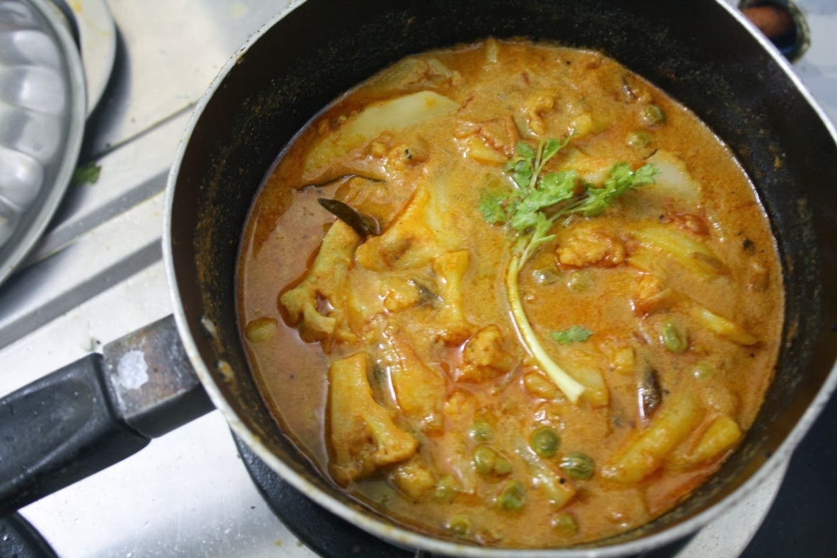 Cooking 4 all Seasons Mixed Vegetable Kurma 4 Side Dish for Roti