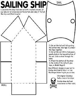 sailing ship template