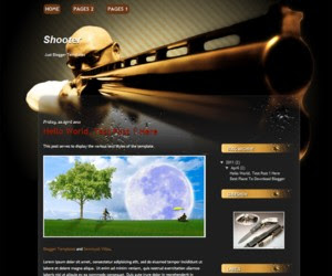 Shooter Blogger Template