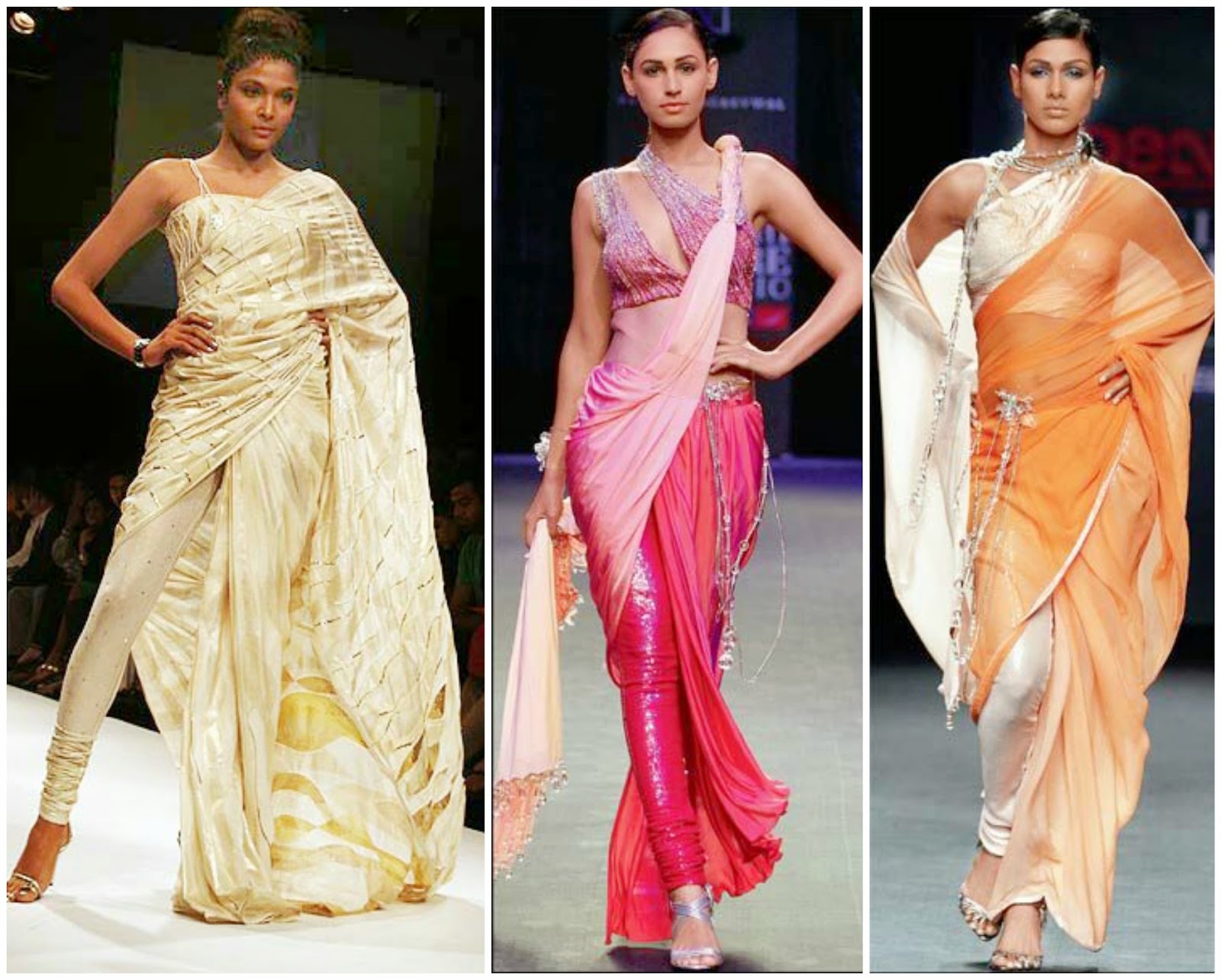 How to wear saree in dhoti style, Indo ...