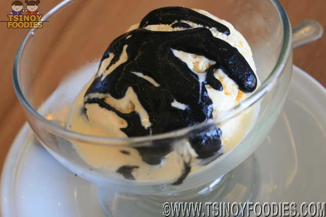 black sesame ice cream