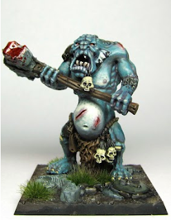 warhammer fantasy troll with hammer for orcs and goblins