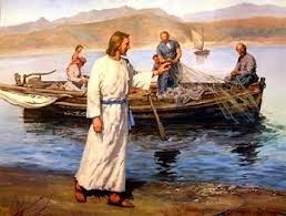 Jesús eligiendo discípulos junto al Lago
