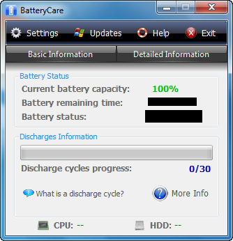 BatteryCare v0.9 Full Version ~ Size 1.39MB