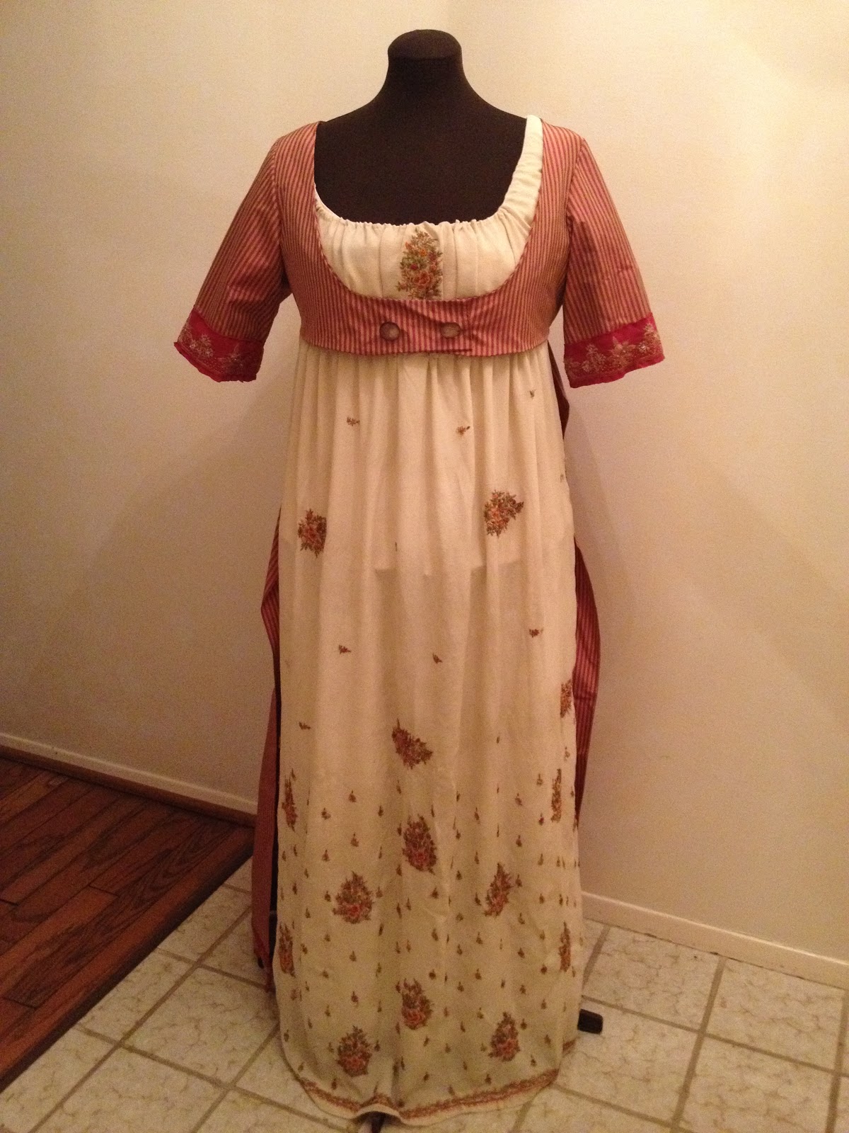 Maggie's Costume Wardrobe Regency drawstring gown and open robe