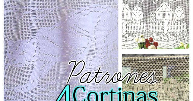 Cortinas en Crochet Filet / 4 Patrones Gratis | Todo crochet Cortinas en Crochet Filet / 4 Patrones Gratis | Todo crochet