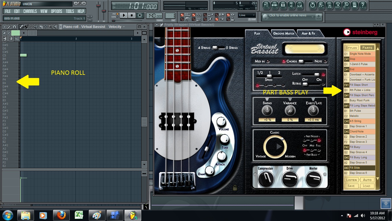 TUTORIAL DASAR CARA MENGGUNAKAN VST PLUGIN STEINBERG VIRTUAL BASSIST