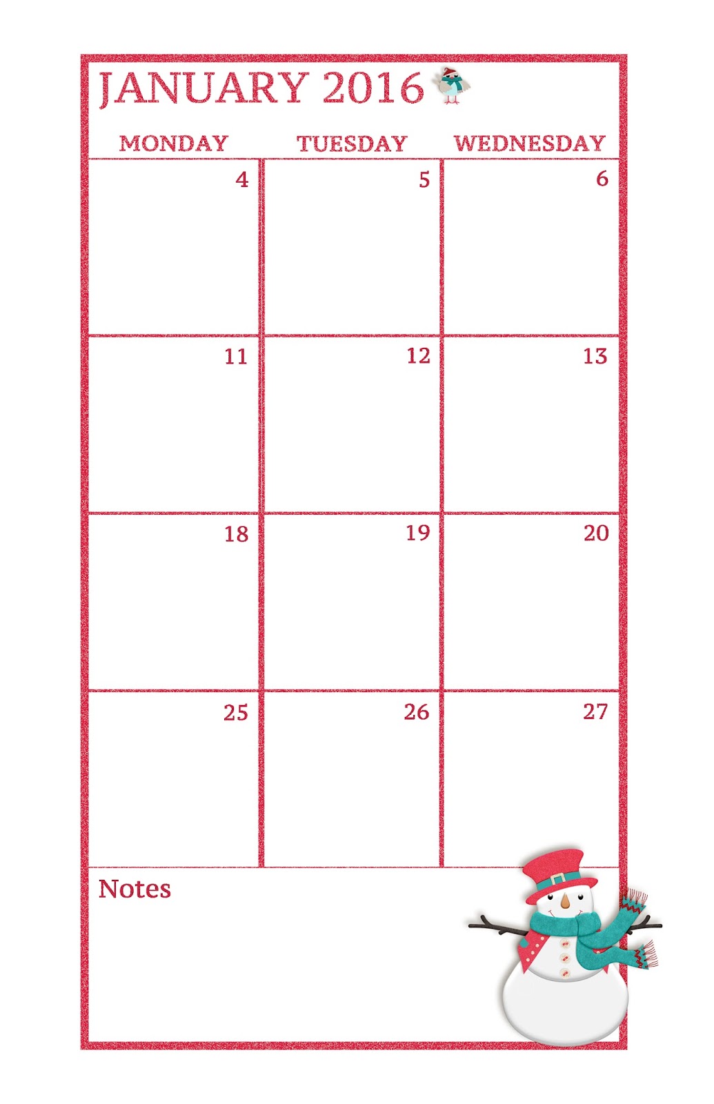 Download Free The Cherry On Top Free January Planner And Stickers From The Cherry On Top SVG Cut Files