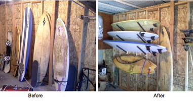 StoreYourBoard Blog: Surfboard Storage Rack Installation | 3 Surfboard