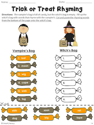 Halloween Rhyming Words