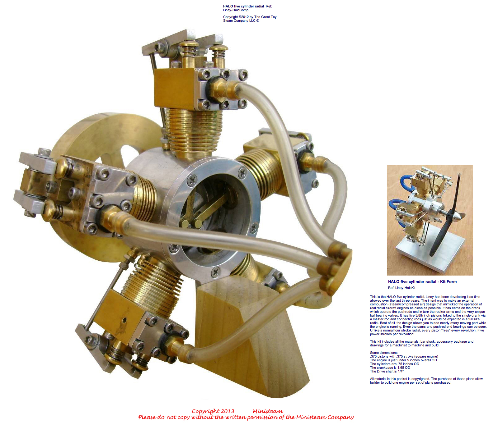 Old Antique Toys Ministeam The Great Toy Steam Company