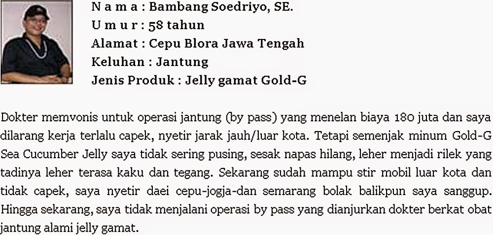 Testimoni Penyakit Jantung Nama Bambang Obat Herbal Gagal Jantung