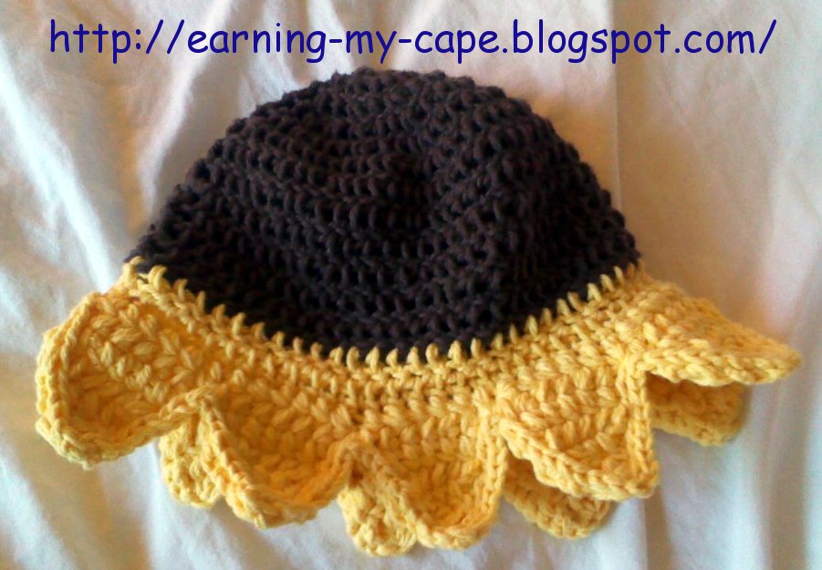 Earning-My-Cape: Sunflower Sun Hat
