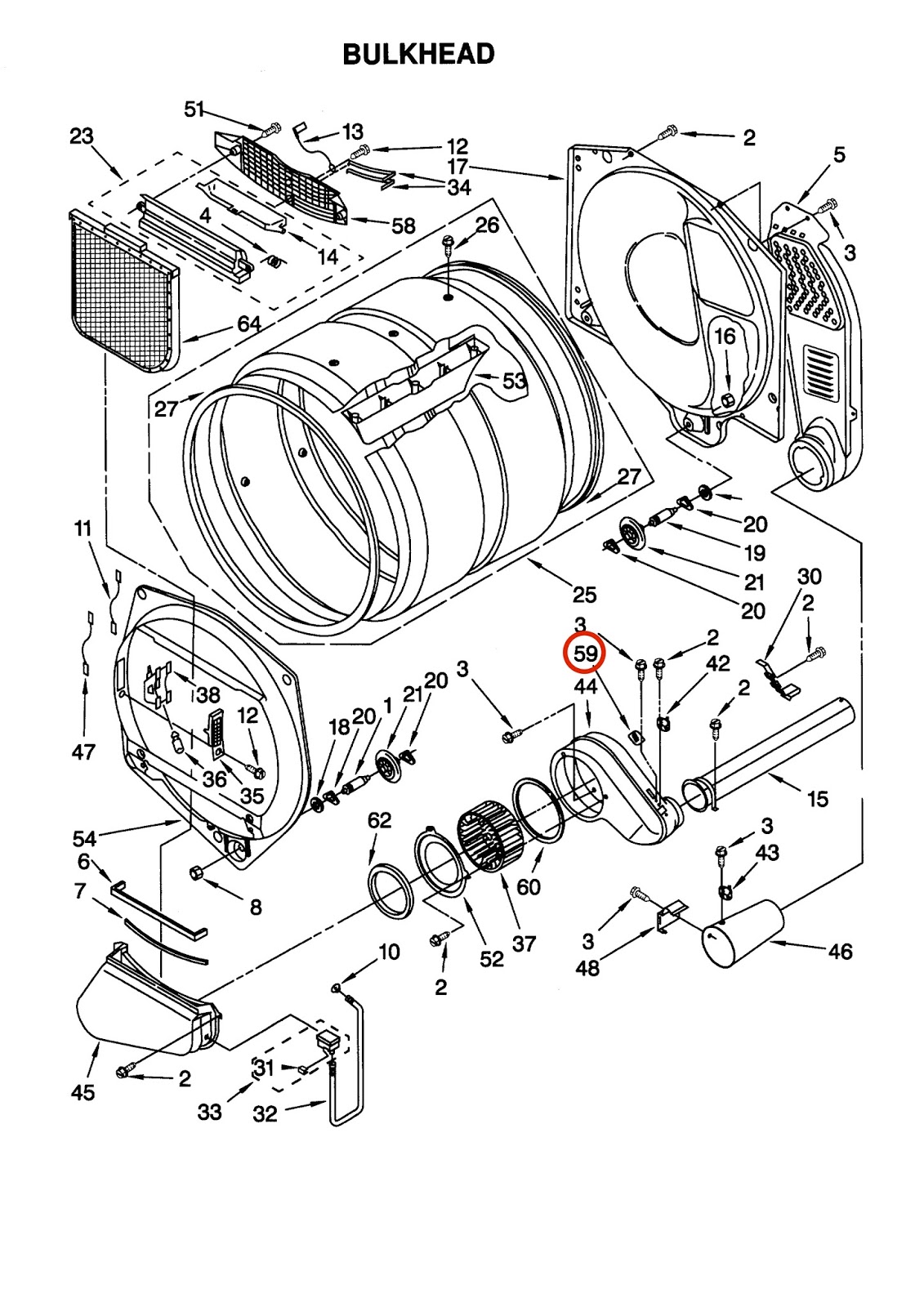 kenmore dryer thermal fuse