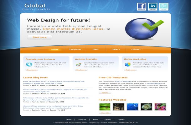 Small Business Abstract CSS Website Template Small Business Abstract CSS Website Template