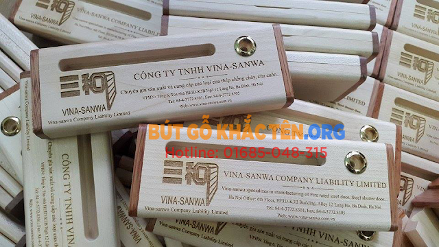 Quà tặng bút gỗ doanh nghiệp Quà tặng bút gỗ khắc tên đẹp, ý nghĩa tại Hà Nội giá rẻ