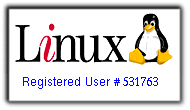 Usuário Linux Registrado.