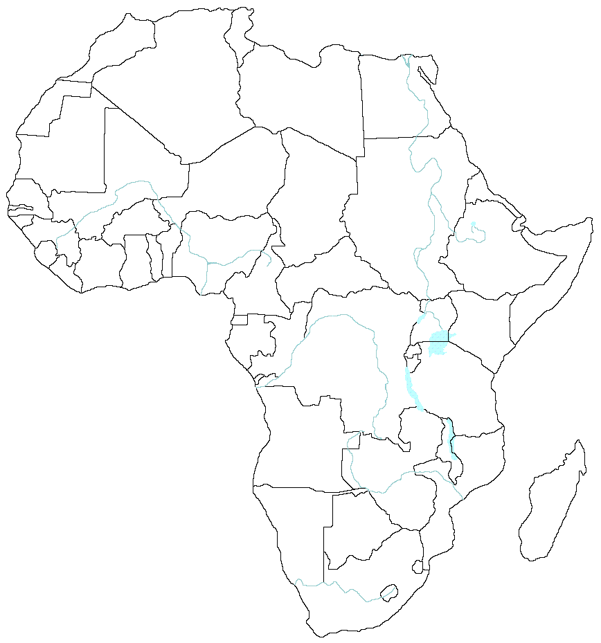 Mapa Mudo Africa Para Rellenar