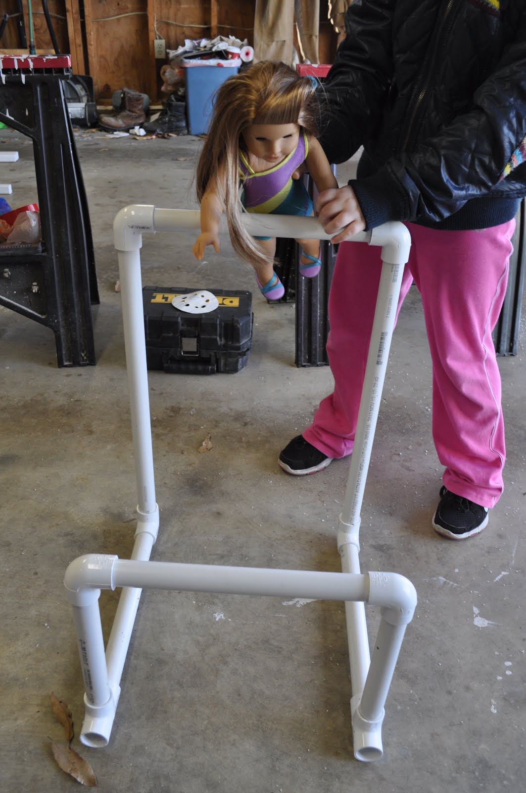 Thrifty Meets Crafty DIY American Girl gymnastics bars