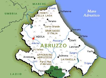 Map Of Abruzzo