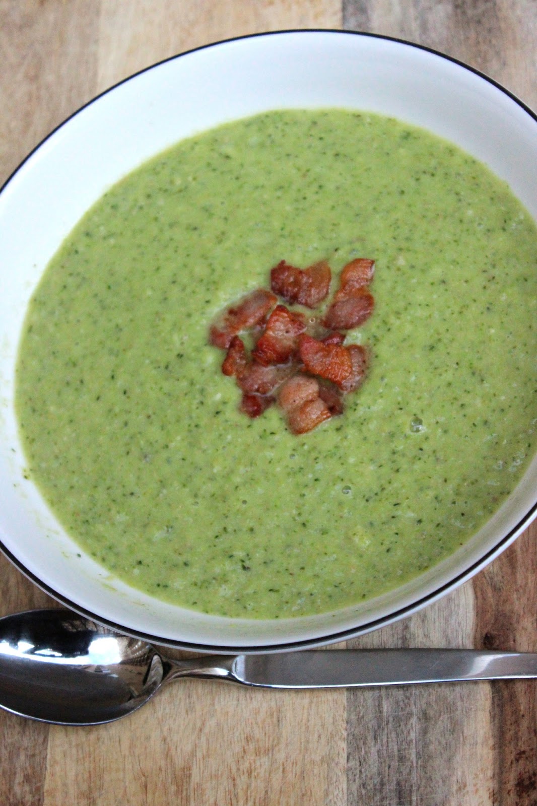 CupcakesOMG! Bacon Soup (with Broccoli and Asparagus)