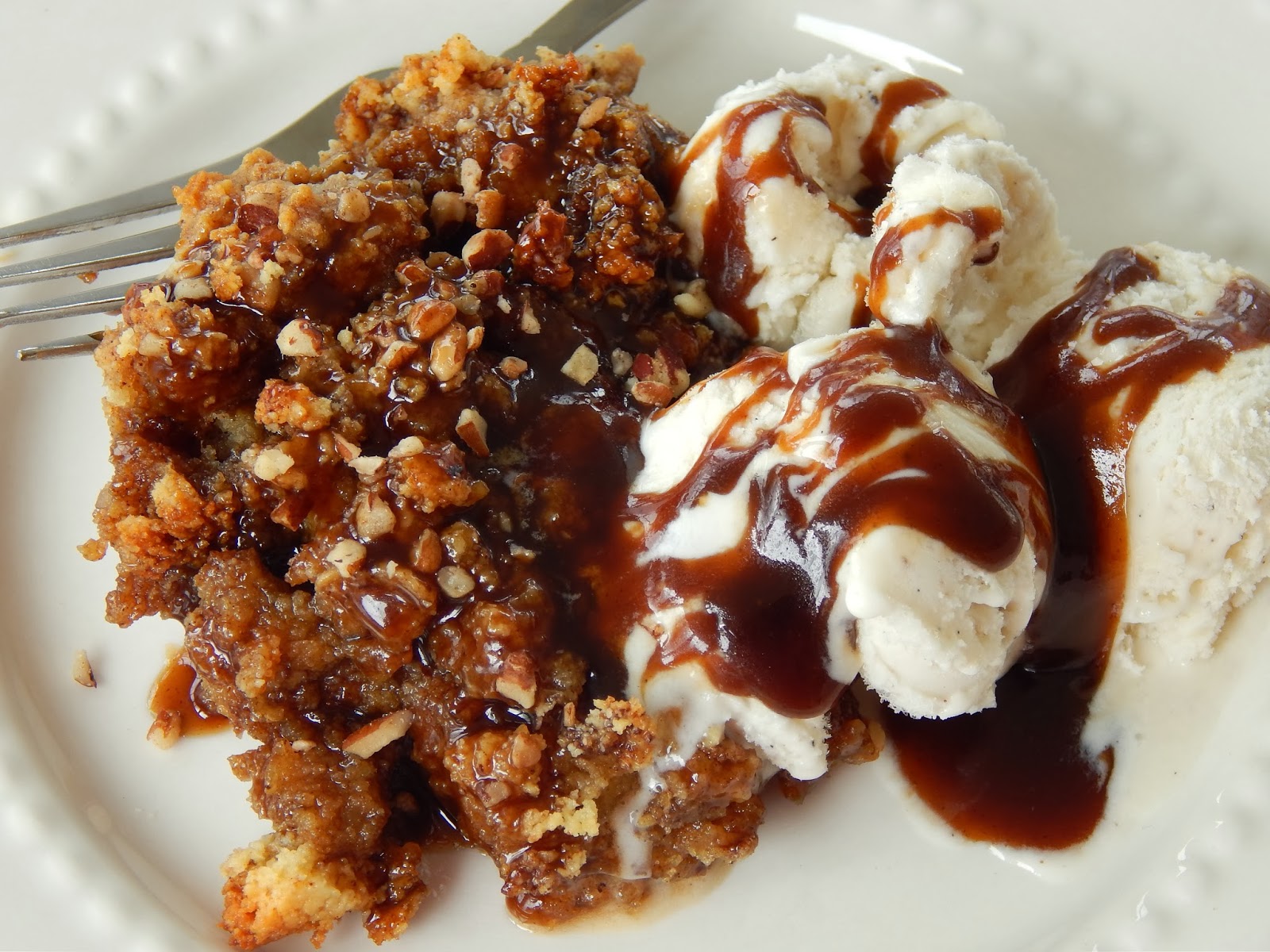 Cinnamon Pecan Bread Pudding with Maple Caramel Sauce Cut The Wheat