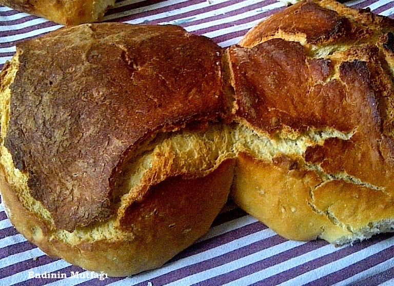 endinin mutfagi evde somun ekmek ve bazlama yapimi