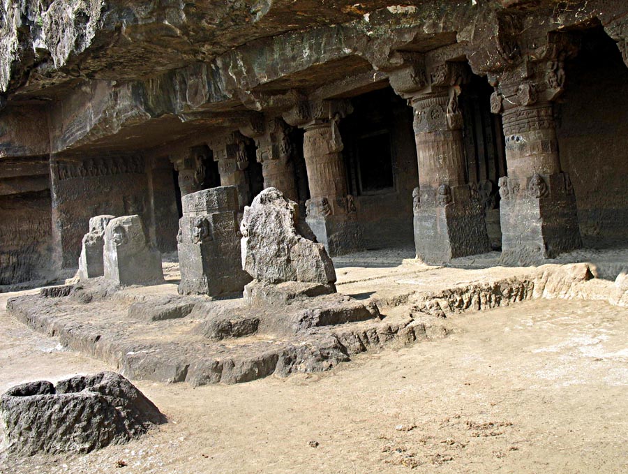 Stock Pictures Aurangabad Caves Exterior