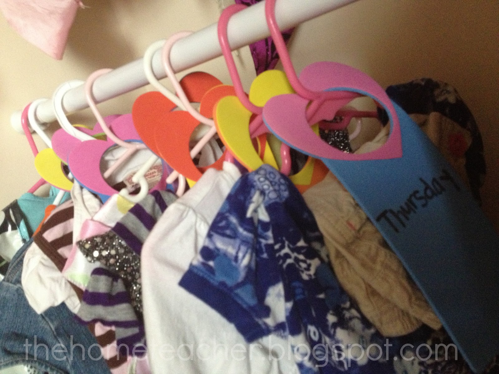 diy days of the week clothes organizer