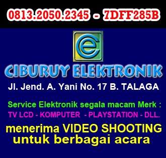 0813.2050.2345 | CIBURUY ELEKTRONIK | JASA VIDEO SHOTTING MAJALENGKA |