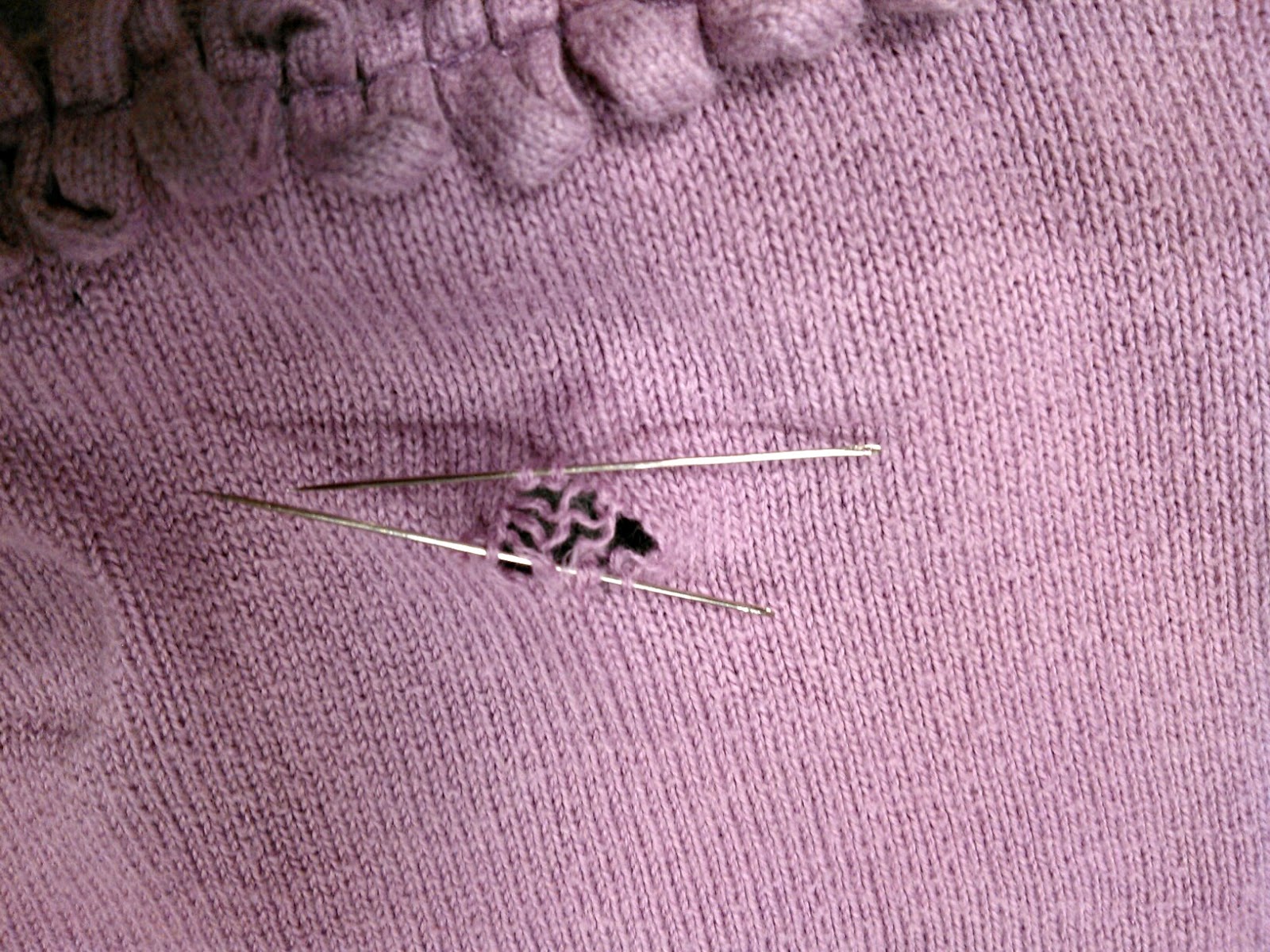 The Knitting Corner How to Mend a Commercially Knit Sweater