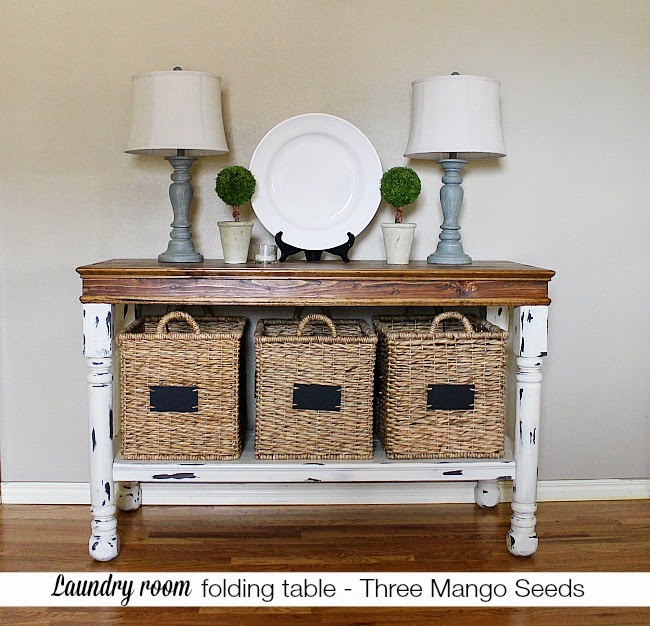 Three Mango Seeds Laundry Room Folding Table