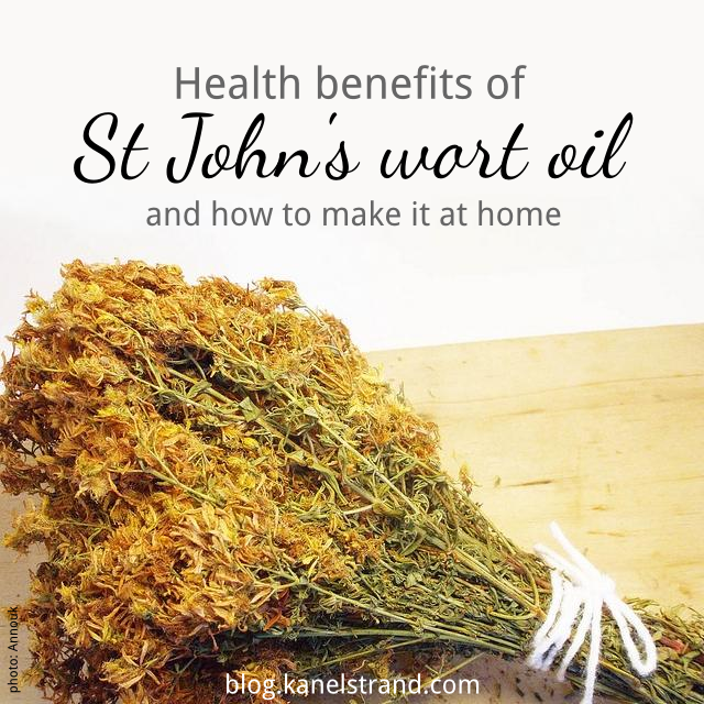 Health benefits of St John's wort oil and how to make it at home via @kanelstrand