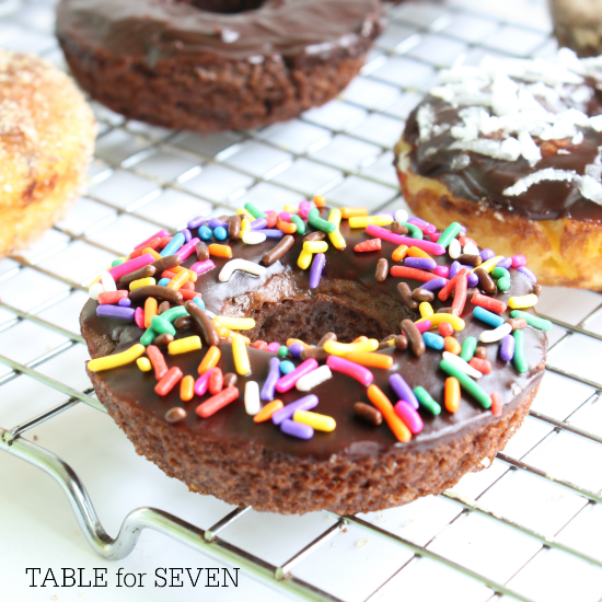 Cake Mix Doughnuts • Table for Seven