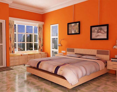 dormitorio naranja