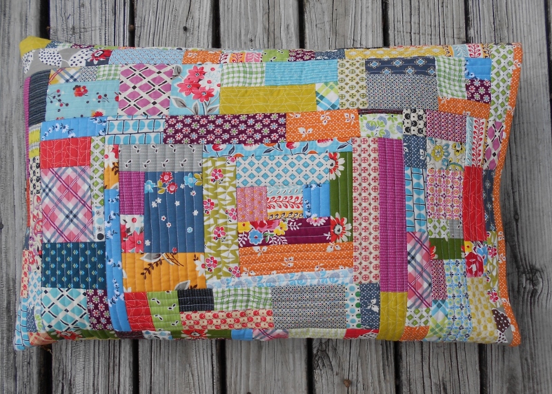 Kinda Quilty Finish It Friday QAYG Pillowcase