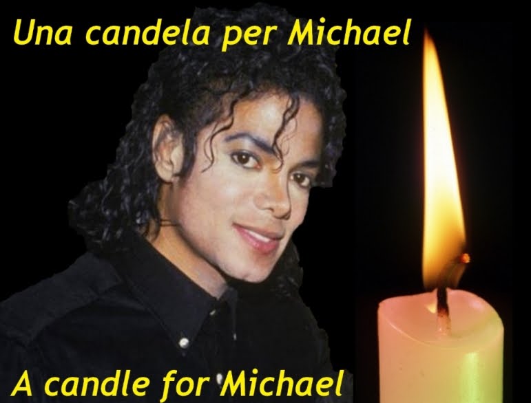 A  candle for Michael Jackson