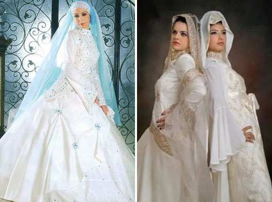 gaun pengantin muslimah - contoh desain model kebaya