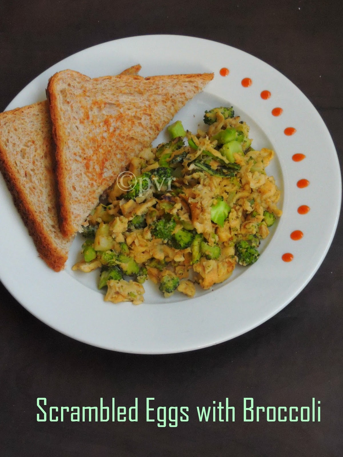 Priya's Versatile Recipes Scrambled Eggs with Broccoli